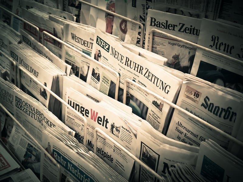 Newspaper Art Collage